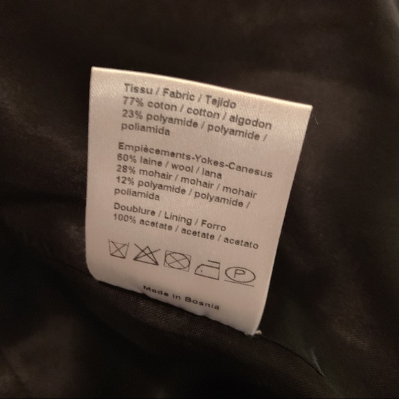 Sandro wool blend round neck jacket - Picture 6 of 7